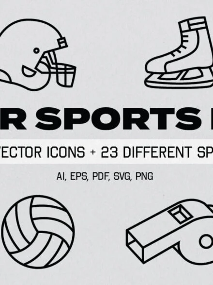 Linear Sports Icons Graphics - Image 3