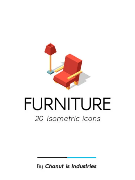 Furniture Isometric Premium Icon Pack Graphics - Image 11