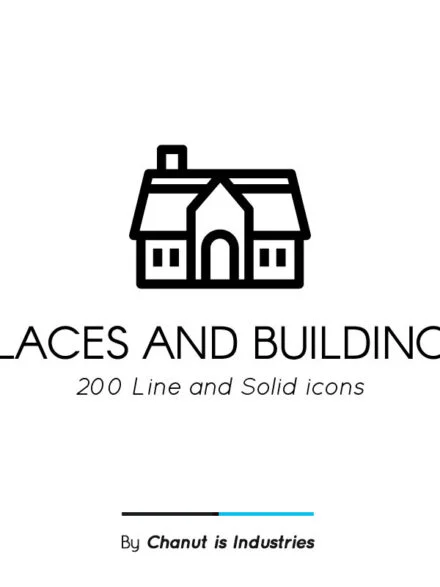 Places and Buildings Premium Icon Pack Graphics - Image 8