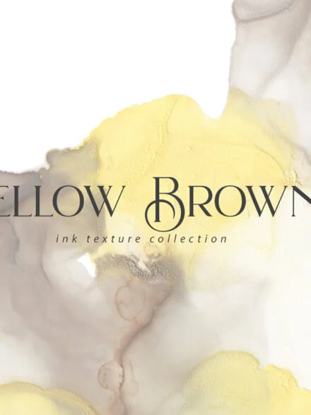 Yellow Brownie Ink Texture Graphics - Image 5