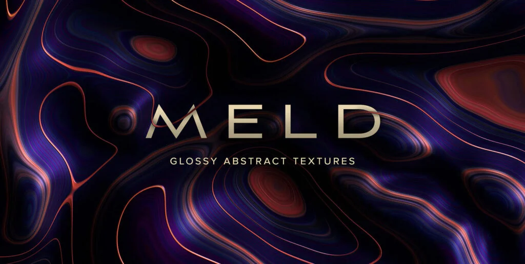 Meld – Glossy Abstract 3D Textures Graphics - Image 1