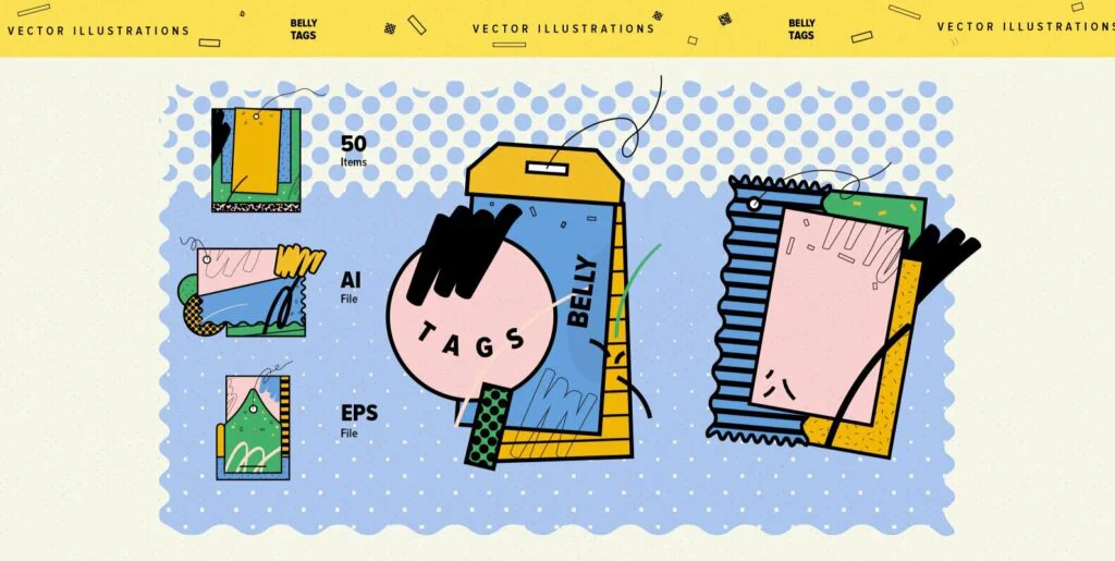 Belly Tags Graphics - Image 1