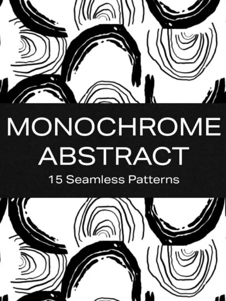 Monochrome Abstract Patterns Graphics - Image 4