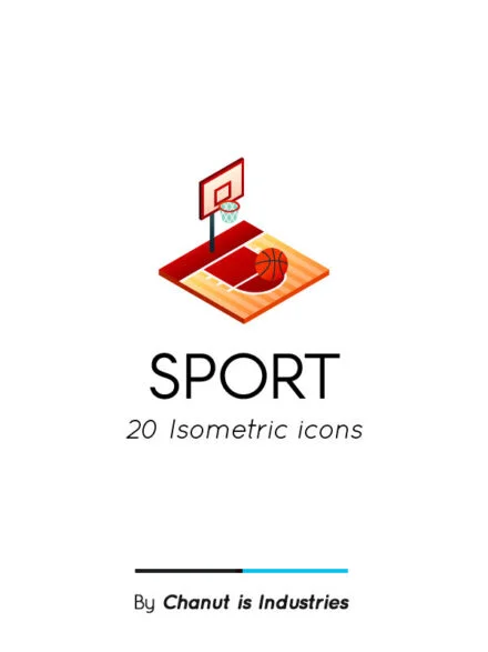 Sport Isometric Icon Pack Graphics - Image 8
