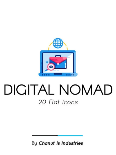 Digital Nomad Premium Icon Pack Graphics - Image 1