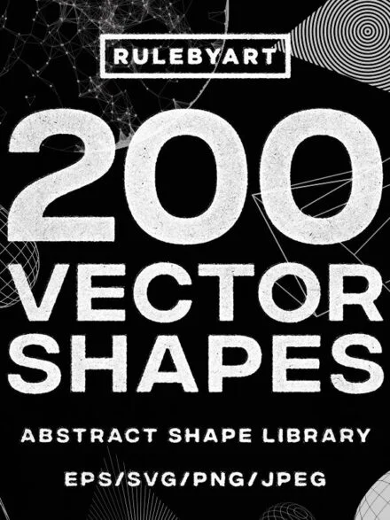 200 Vector Shapes Graphics - Image 2