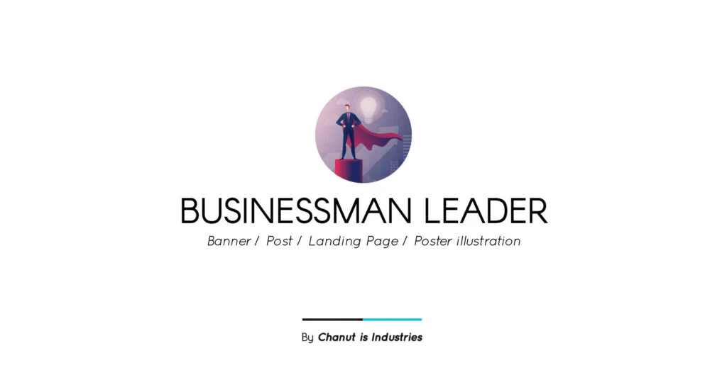 Businessman Leader Premium Illustration pack Graphics - Image 1