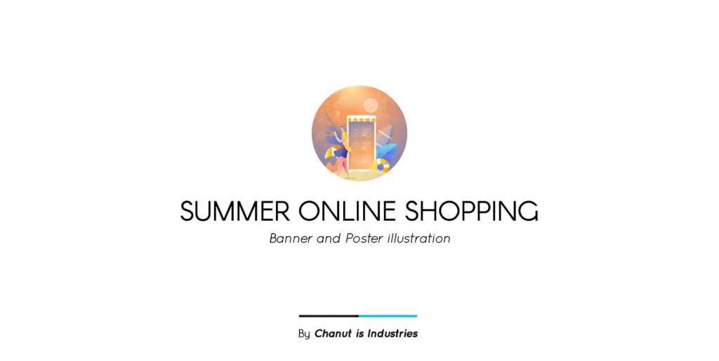 Summer Online Shopping Premium Illustration pack Graphics - Image 2
