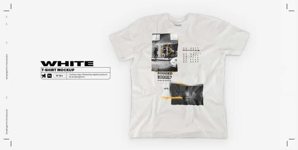 White T-Shirt Mockup Pack Graphics - Image 1