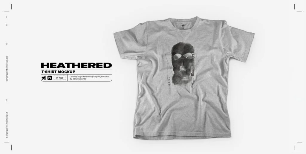 Heather T-Shirt Mockup Pack Graphics - Image 1