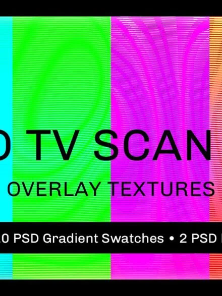 Retro TV Scan Lines Graphics - Image 2