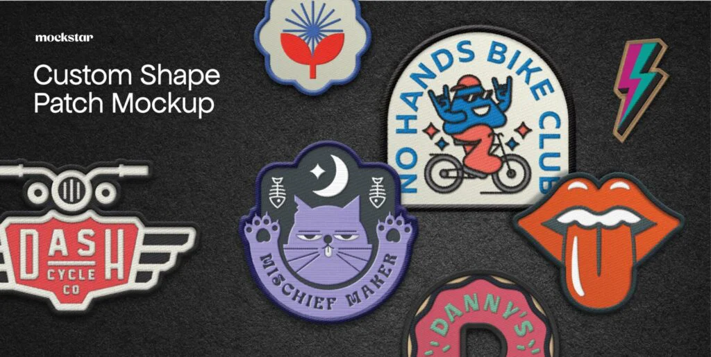 Custom Embroidery Patch mockup Graphics - Image 1