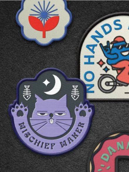 Custom Embroidery Patch mockup Graphics - Image 1