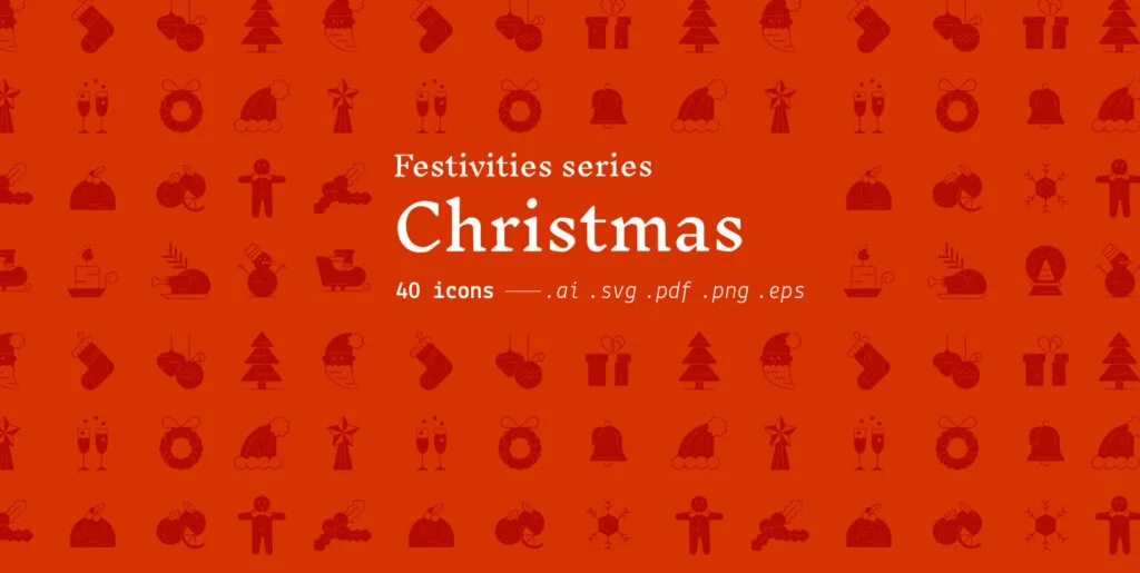 Christmas – Festivities Icons Graphics - Image 1