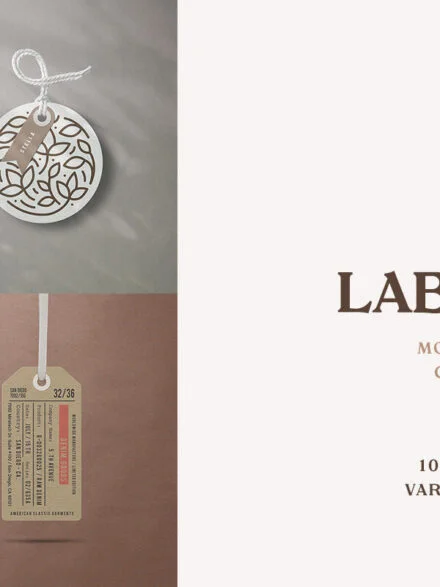 Garment Label Tag Mockups Graphics - Image 6