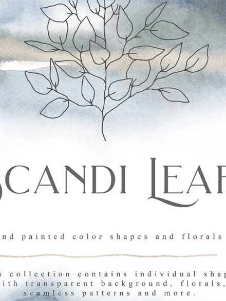 Scandi Leaf Collection Graphics - Image 5