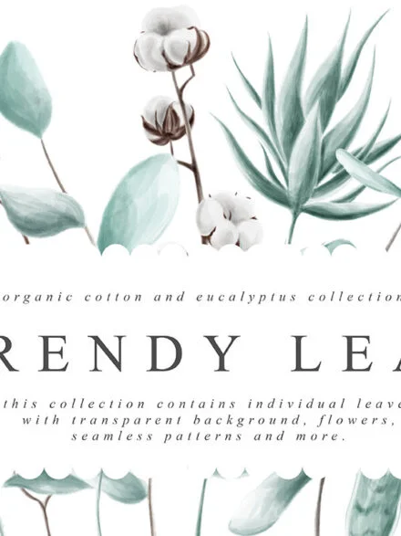 Trendy Leaf Collection Graphics - Image 8