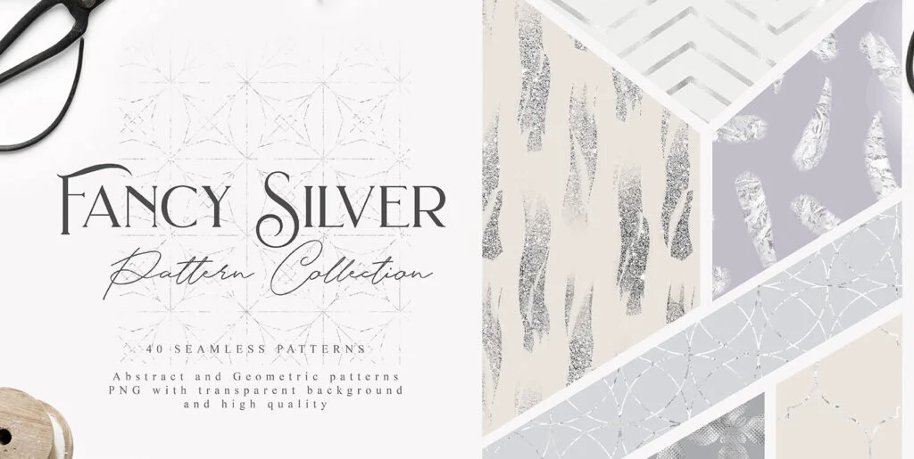 Fancy Silver Pattern Collection Graphics - Image 1