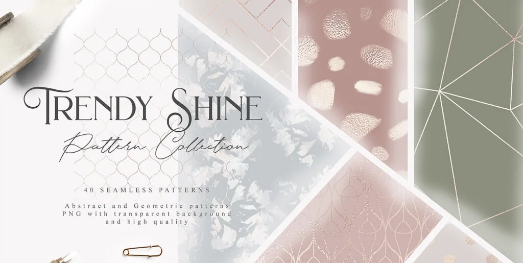 Trendy Shine Pattern Collection Graphics - Image 1