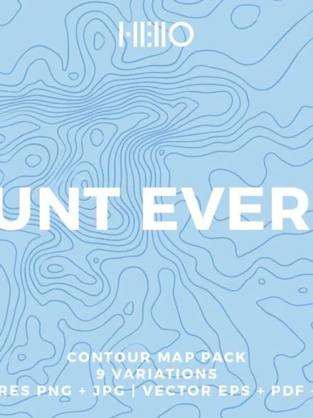 Mount Everest Topographic Maps Graphics - Image 2