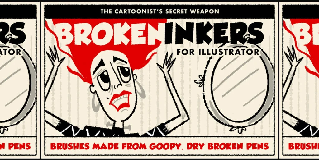 Broken Inkers Brush Set for Adobe Illustrator Graphics - Image 2