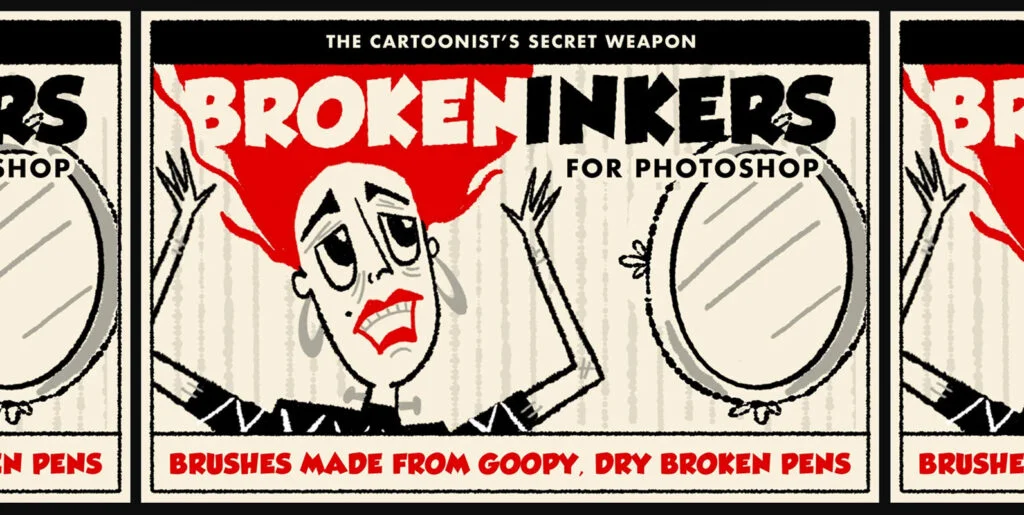 Broken Inkers Brush Set for Adobe Photoshop Graphics - Image 2