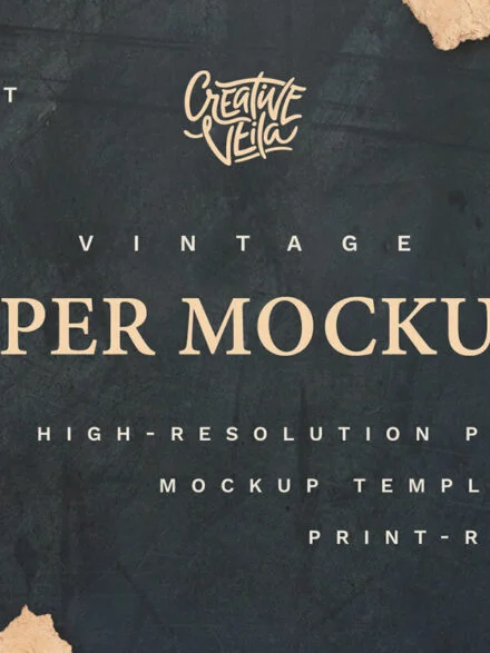 Vintage Paper PSD Mockup Set Graphics - Image 9