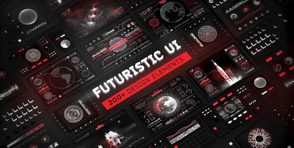 Futuristic UI Kit Graphics - Image 2