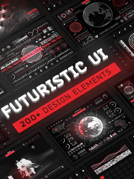 Futuristic UI Kit Graphics - Image 8