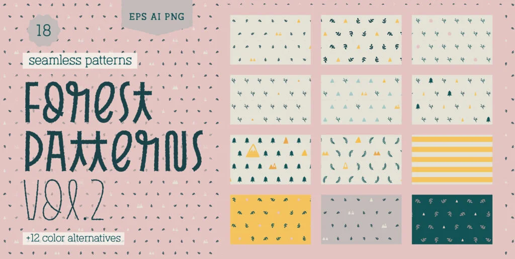 Forest Patterns Vol.2 Graphics - Image 1