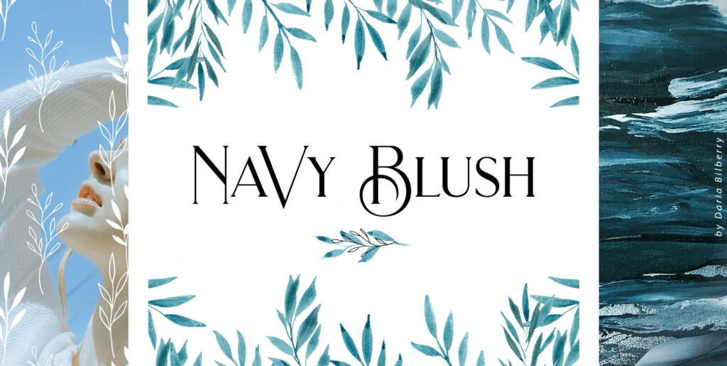 Navy Blush Collection Graphics - Image 2