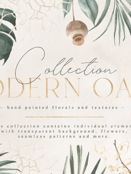 Modern Oasis Watercolor Collection Graphics - Image 6
