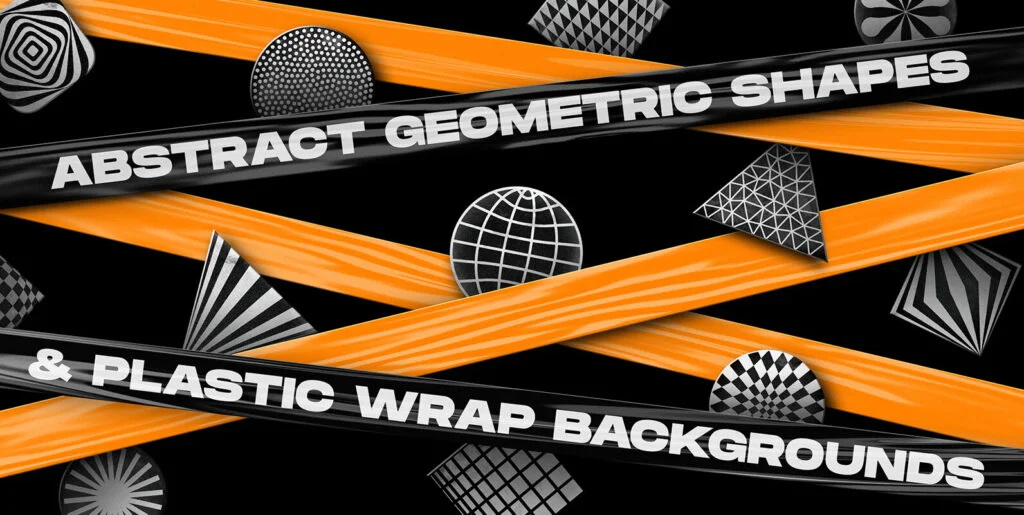 Abstract Shapes & Plastic Wrap Backgrounds Graphics - Image 2