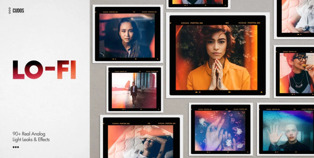 LO-FI – Over 90 Real Analog Light Leaks & Overlays Graphics - Image 2