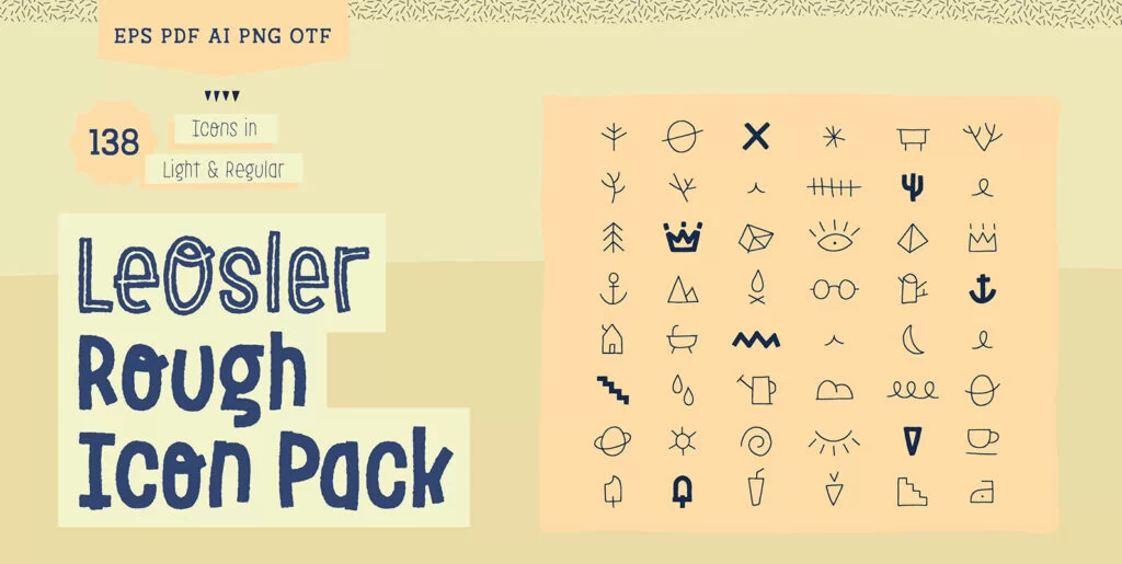 LeOsler Rough Icon Pack Graphics - Image 1