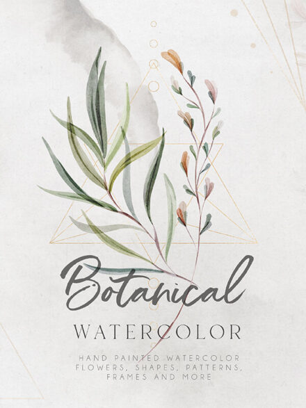 Watercolor Botanical Collection Graphics - Image 3