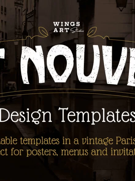Art Nouveau Design Templates Graphics - Image 3