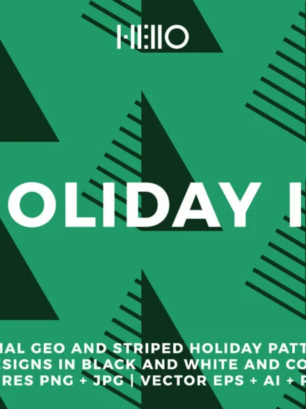 Striped Holiday Patterns Graphics - Image 4