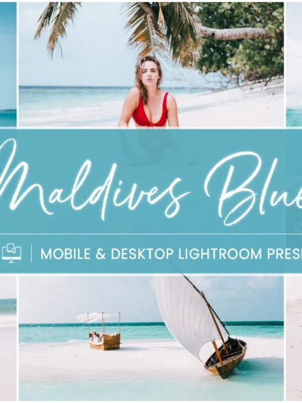 Maldives Blue – Mobile & Desktop Lightroom Presets Graphics - Image 1