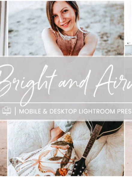 Bright and Airy – Mobile & Desktop Lightroom Presets Graphics - Image 1