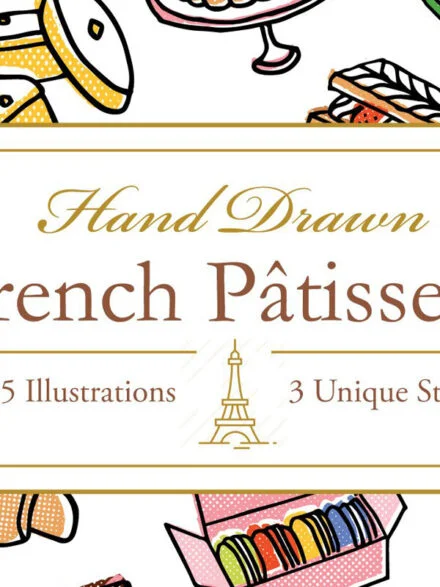 Hand Drawn French Patisserie Graphics - Image 4