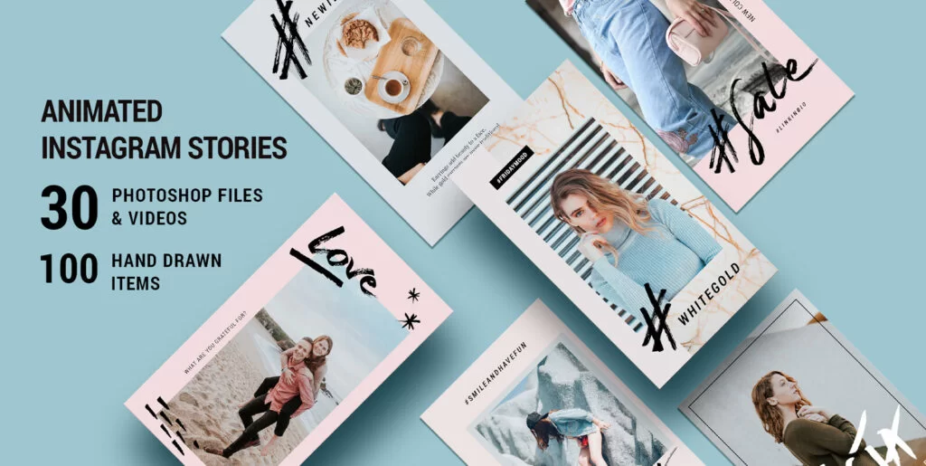Animated Modern Instagram Stories With Hand Drawn Elements Graphics - Image 2