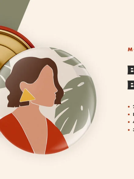 Button Badge Mockup Graphics - Image 1