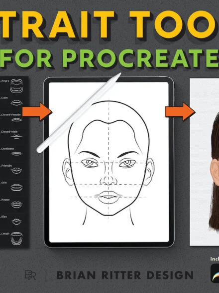 Portrait Toolkit for Procreate Graphics - Image 9
