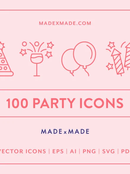 Party Icons Graphics - Image 1