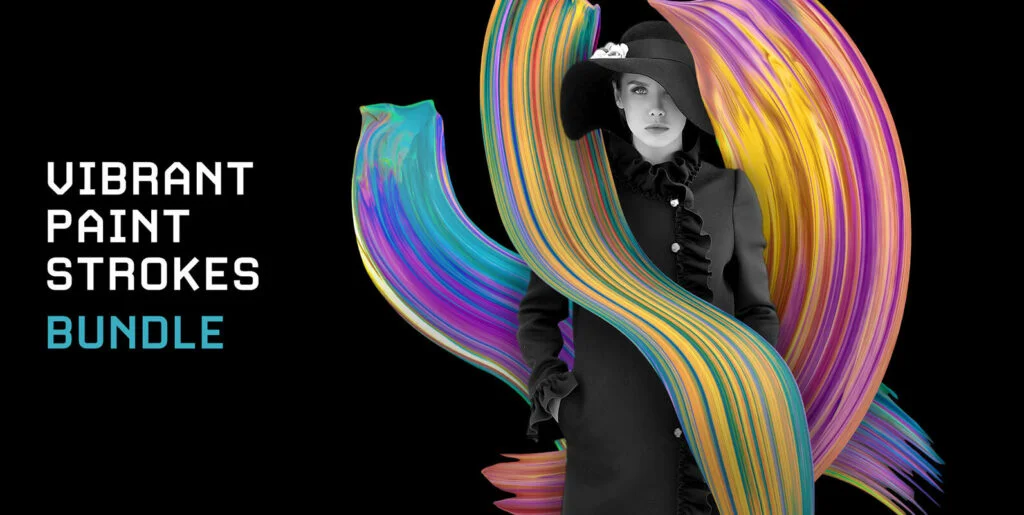 Vibrant Paint Strokes Bundle Graphics - Image 1