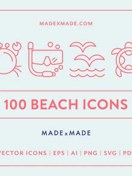 Beach Icons Graphics - Image 4