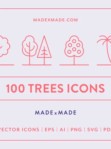 Trees Icons Graphics - Image 2