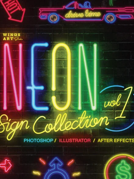 Neon Sign Collection Volume One Graphics - Image 1