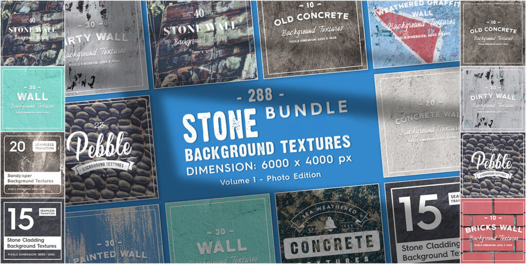 Stone Background Textures Bundle Vol.1 – Photo Edition Graphics - Image 2
